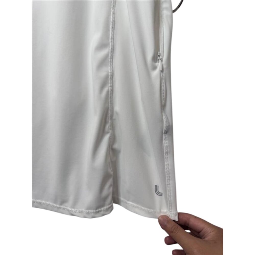 Lole white mini dress with inner shorts size L - Picture 3 of 11